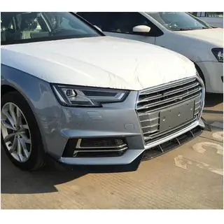 Prelungire buza bara fata Lip V5 (pentru S-Line Sedan 2015-2019, Carbon) foto 3