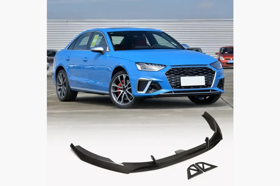Lip spoiler bara fata (pentru S-Line Sedan 2019-2024, Carbon) foto 1