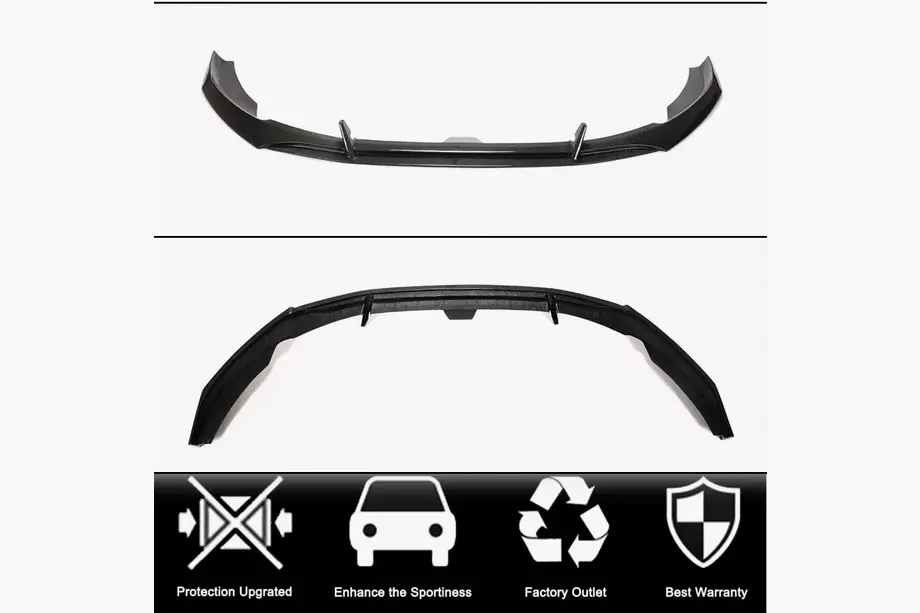 Lip spoiler bara fata (pentru S-Line Sedan 2019-2024, Carbon) foto 2