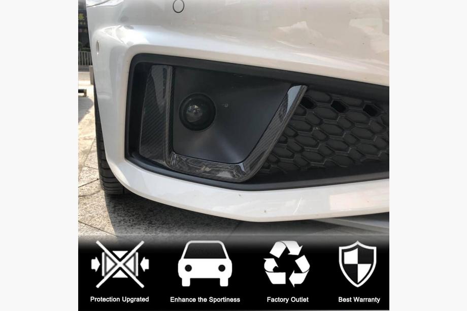 Audi A4 B9 2015-2024 Prize aer faruri ceata fata (Carbon) V2 Foto 3