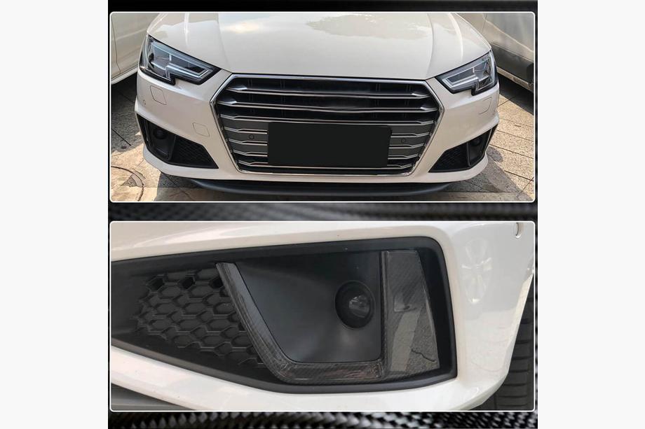 Audi A4 B9 2015-2024 Prize aer faruri ceata fata (Carbon) V2 Foto 4