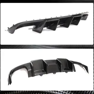 Difuzor Bara Spate V2 (pentru S4 2009-2012, Carbon) Audi A4 B8 2007-2015 foto 2