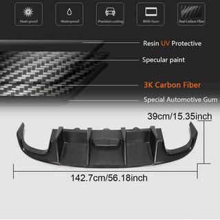 Difuzor Bara Spate V2 (pentru S4 2009-2012, Carbon) foto 3