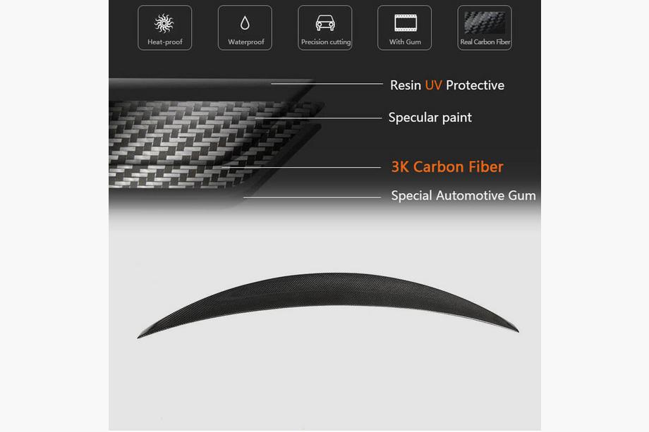 Audi A4 B8 2007-2015 Spoiler spate (pentru S4 2013-2016, Carbon) Foto 7
