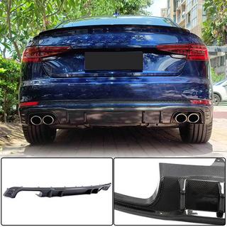 Difuzor bara spate V2 (pentru S-Line Sedan 2015-2019, Carbon) Audi A4 B9 2015-2024 foto 1