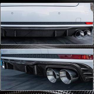 Difuzor bara spate V2 (pentru S-Line Sedan 2015-2019, Carbon) Audi A4 B9 2015-2024 foto 4