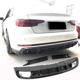 Difuzor bara spate (pentru S4 2017-2020, Carbon) Audi A4 B9 2015-2024 foto 1