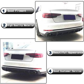 Difuzor bara spate (pentru S4 2017-2020, Carbon) Audi A4 B9 2015-2024 foto 2