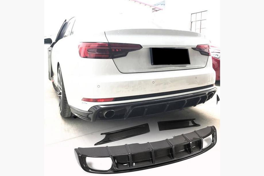 Audi A4 B9 2015-2024 Difuzor bara spate (pentru S4 2017-2020, Carbon) Image