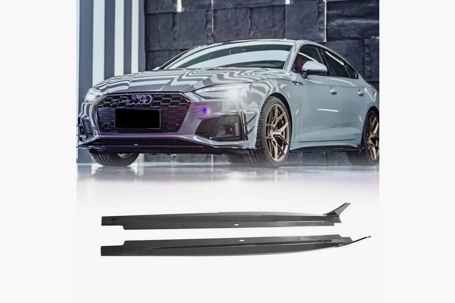 Audi A5 2016-2025 Praguri Laterale 2021-2025 V2 (pentru Sportback, Carbon) Image