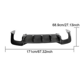 Difuzor bara spate V2 (pentru S-Line 2021-2025, Carbon) foto 3