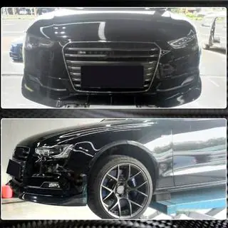 Lip Bara Fata V3 pentru S-Line 2012-2015 Carbon foto 4