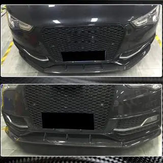 Splitter fata Lip V4 (pentru S-Line 2012-2015, Carbon) foto 3
