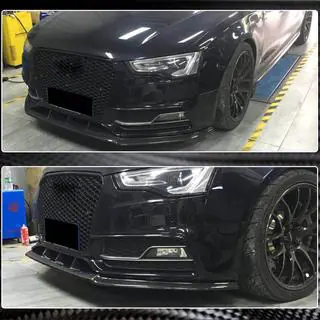 Splitter fata Lip V4 (pentru S-Line 2012-2015, Carbon) foto 4