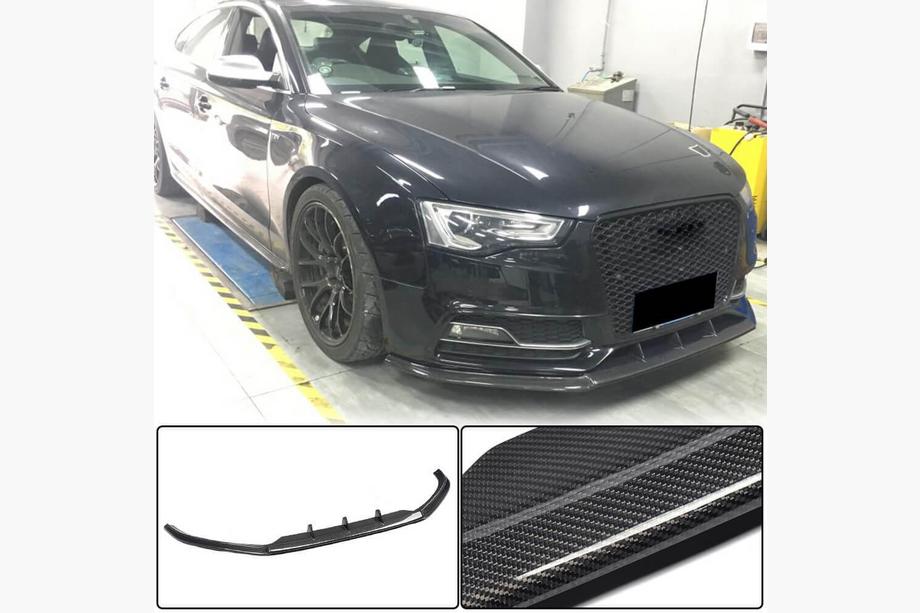 Audi A5 2007-2015 Splitter fata Lip V4 (pentru S-Line 2012-2015, Carbon) Image