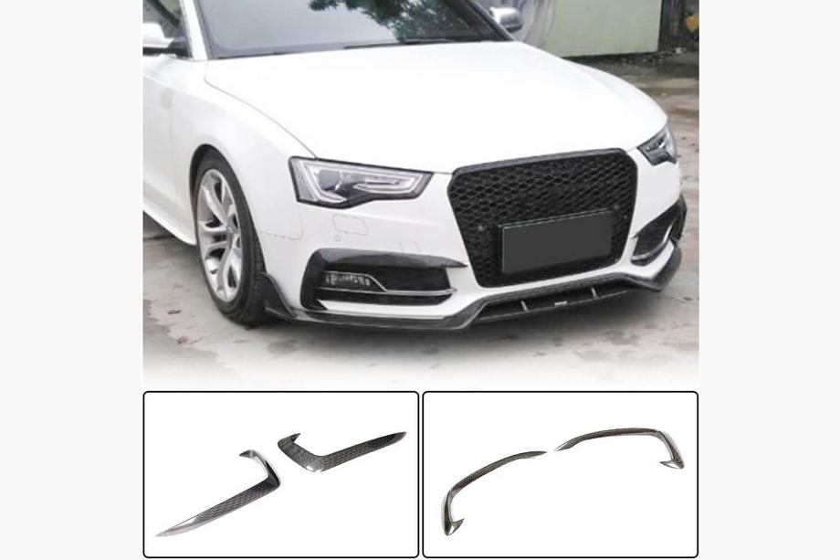 Audi A5 2007-2015 Capace proiectoare ceata (pentru S-Line 2012-2015, Carbon) Foto 1