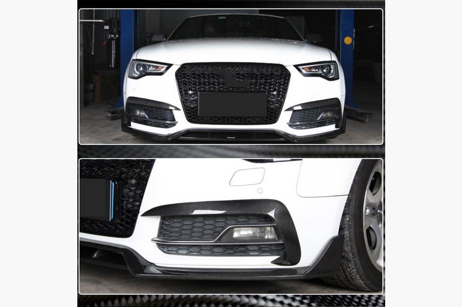 Audi A5 2007-2015 Capace proiectoare ceata (pentru S-Line 2012-2015, Carbon) Foto 3