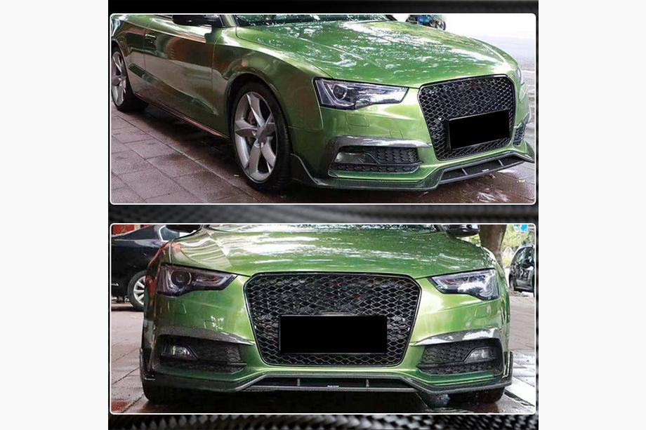 Audi A5 2007-2015 Capace proiectoare ceata (pentru S-Line 2012-2015, Carbon) Foto 4