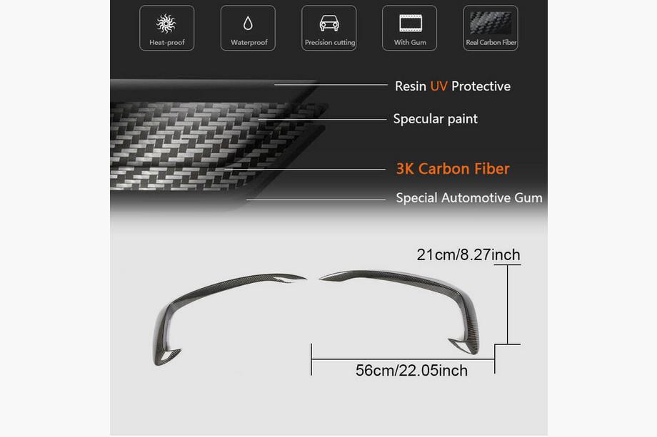 Audi A5 2007-2015 Capace proiectoare ceata (pentru S-Line 2012-2015, Carbon) Foto 5