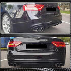 Audi A5 2007-2015 Difuzor bara spate V2 (pentru S-Line 2012-2015, Carbon) foto 4