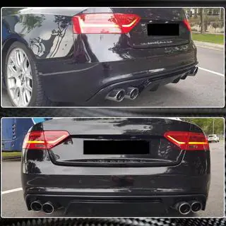 Difuzor bara spate V2 (pentru S-Line 2012-2015, Carbon) foto 4