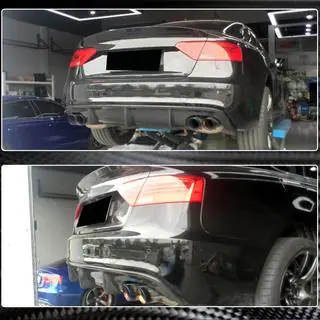Difuzor bara spate V1 (pentru S-Line 2012-2015, Carbon) foto 3