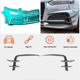 Extensii bara fata Flap V2 (pentru S-Line 2016-2020, Carbon) foto 2