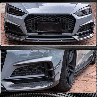 Extensii bara fata Flap V2 (pentru S-Line 2016-2020, Carbon) foto 4