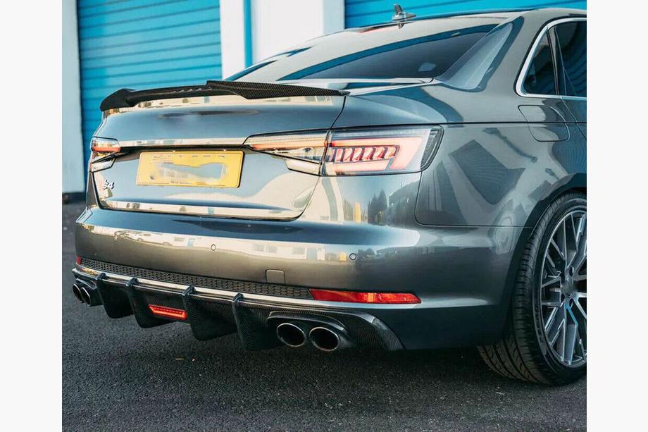 Audi A5 2016-2025 Difuzor Bara Spate V1 (pentru S-Line 2016-2020, Carbon) Foto 8