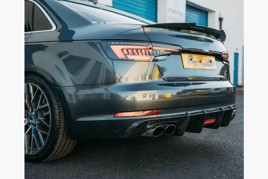 Audi A5 2016-2025 Difuzor Bara Spate V1 (pentru S-Line 2016-2020, Carbon) Foto 9
