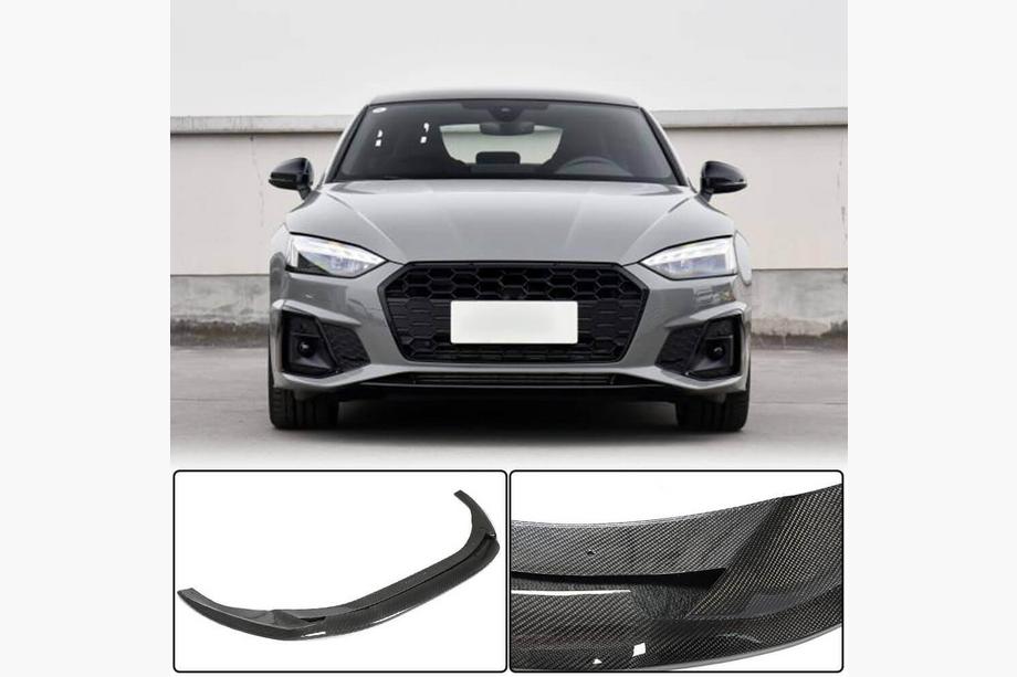 Audi A5 2016-2025 Lip Bara Fata V3 (pentru S-Line 2021-2025, Carbon) Image