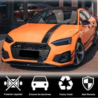 Lip bara fata V1 pentru S-Line 2021-2025 Carbon foto 3