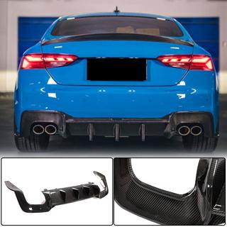 Difuzor bara spate V1 (pentru S-Line 2021-2025, Carbon) Audi A5 2016-2025 foto 1