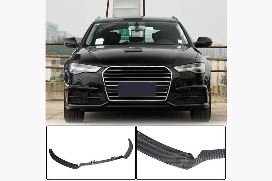 Audi A6 C7 2011-2017 Lip Bara Fata Carbon V2 pentru S-Line 2014-2018 Image