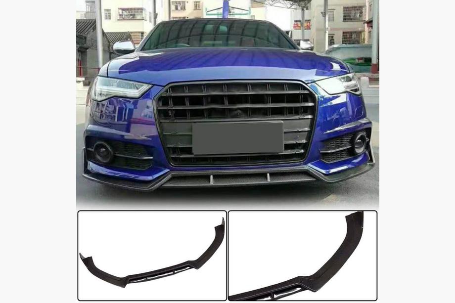 Audi A6 C7 2011-2017 Lip Bara Fata Carbon V1 pentru S-Line 2014-2018 Foto 1