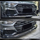 Audi A7 2018- Lip bara fata (pentru S-Line 2018-2022, ABS) foto 4