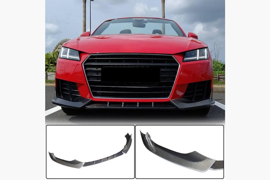Audi TT 2014-2023 Prelungire bara fata Lip V2 (pentru Base, 2014-2019, Carbon) Image