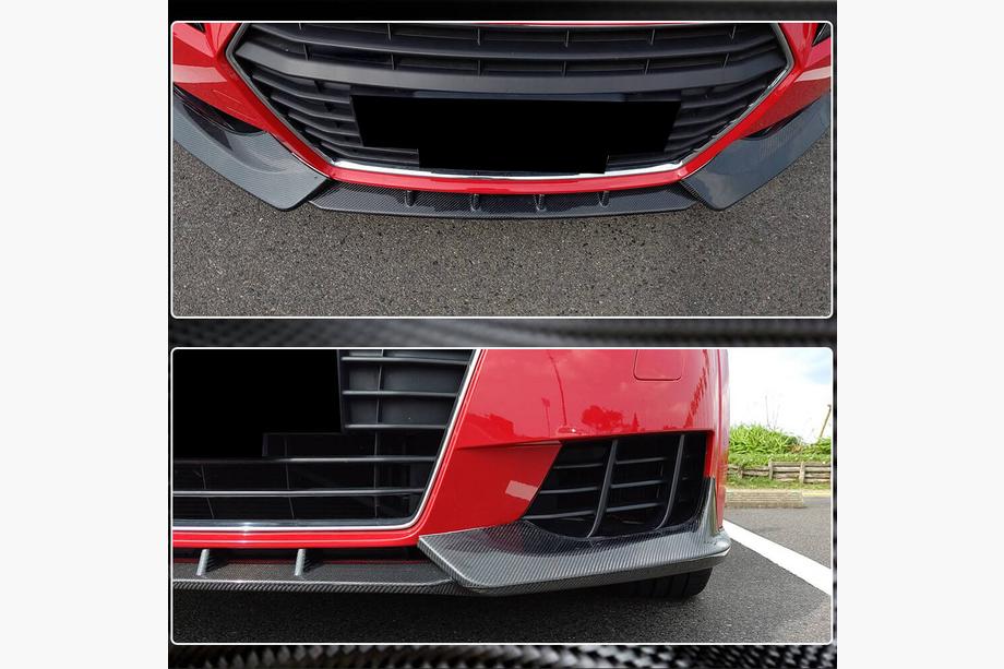 Audi TT 2014-2023 Prelungire bara fata Lip V2 (pentru Base, 2014-2019, Carbon) Foto 5