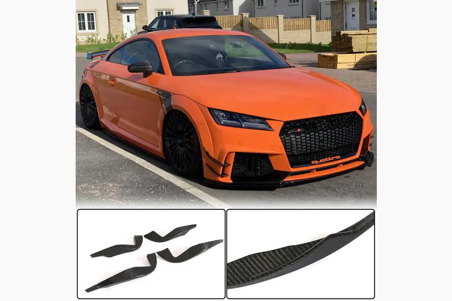 Audi TT 2014-2023 Accesorii laterale pentru bara fata (pentru RS, 2016-2019, Carbon) Image
