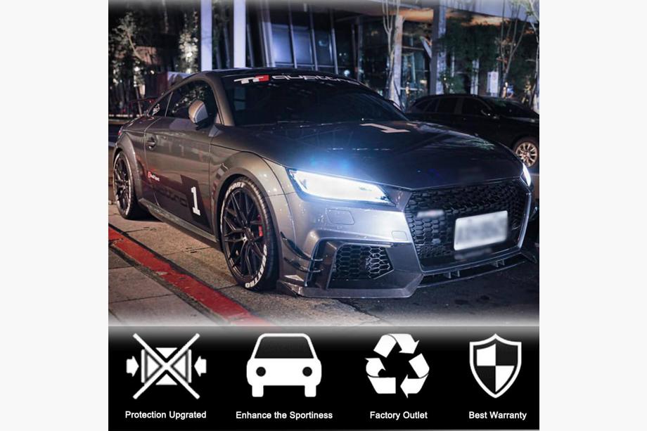 Audi TT 2014-2023 Accesorii laterale pentru bara fata (pentru RS, 2016-2019, Carbon) Foto 3