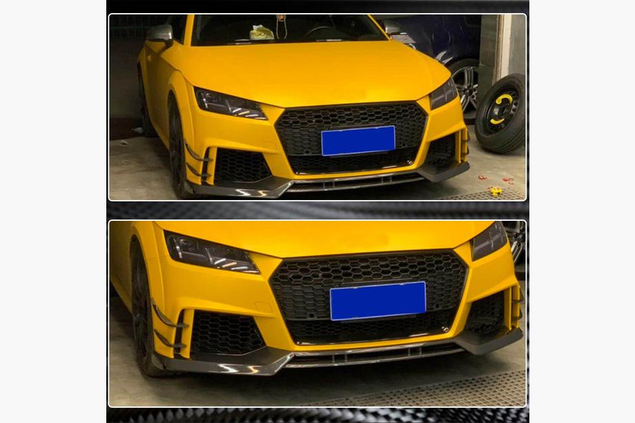 Audi TT 2014-2023 Accesorii laterale pentru bara fata (pentru RS, 2016-2019, Carbon) Foto 5