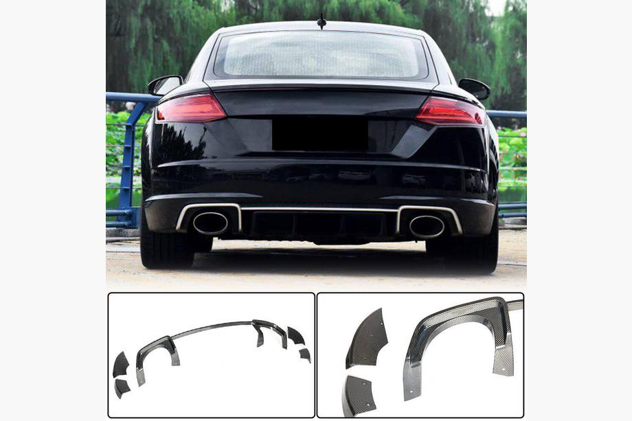Audi TT 2014-2023 Difuzor bara spate (pentru RS, 2016-2019, Carbon Uscat) Image