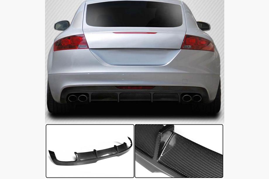 Audi TT 1998-2006 Difuzor Bara Spate (FRP) V2 Image