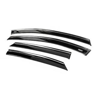 Deflectoare geam cu ornament cromat (2024+, 4 buc, Niken) foto 2