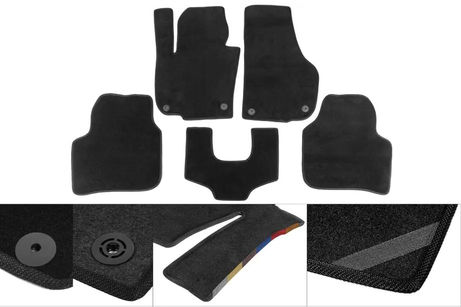Dacia Duster 2008-2018 Covorase textile Premium (negre) Image