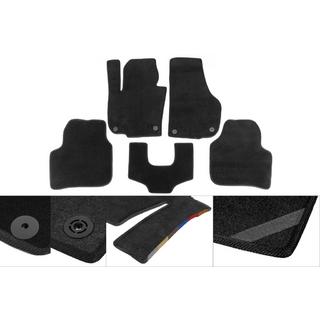 Covorase textile Premium (negre) 5 buc, fata si spate (standard, 2 usi culisante) foto 1