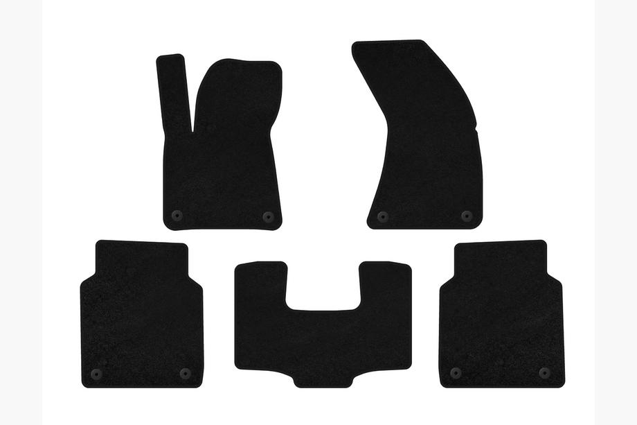 Audi A8 2010-2018 Covorase textile Premium (Long, Negru) Foto 2