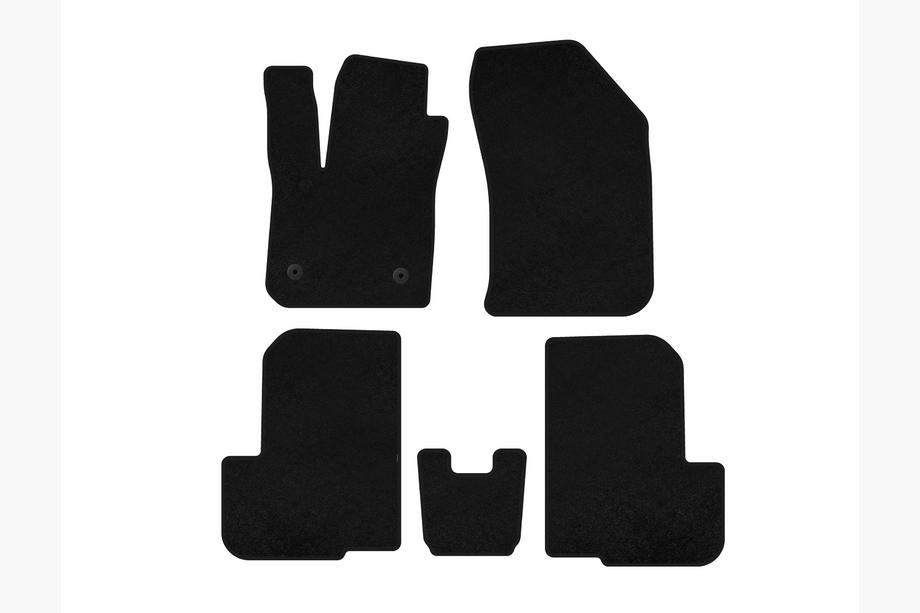 Dacia Lodgy 2012-2022 Covorase Textile Premium (2 Randuri, 7 Locuri, Negru) Image