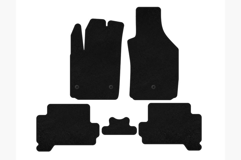 Fiat 500/500L 2013-2022 Covorase textile Premium (HB, Electric, Negru) Image