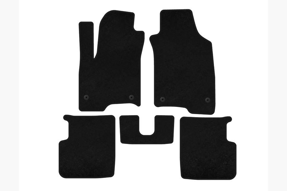 Fiat Panda 2011-2023 Covorase textile Premium (Negru) Image